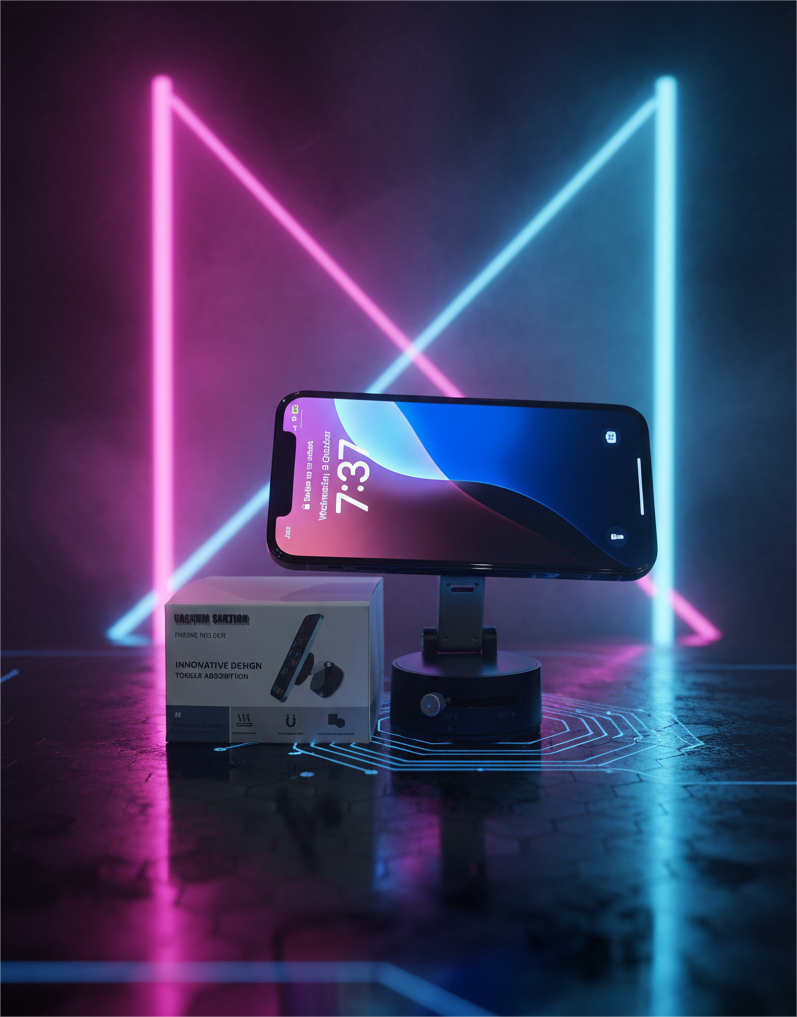 A2 Foldable Vacuum Suction Magnetic Phone Holder