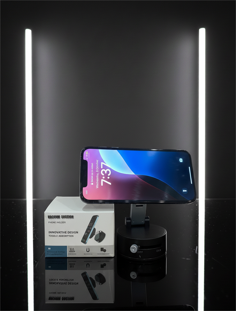 A2 Foldable Vacuum Suction Magnetic Phone Holder