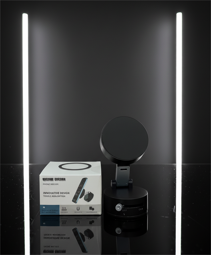 A2 Foldable Vacuum Suction Magnetic Phone Holder