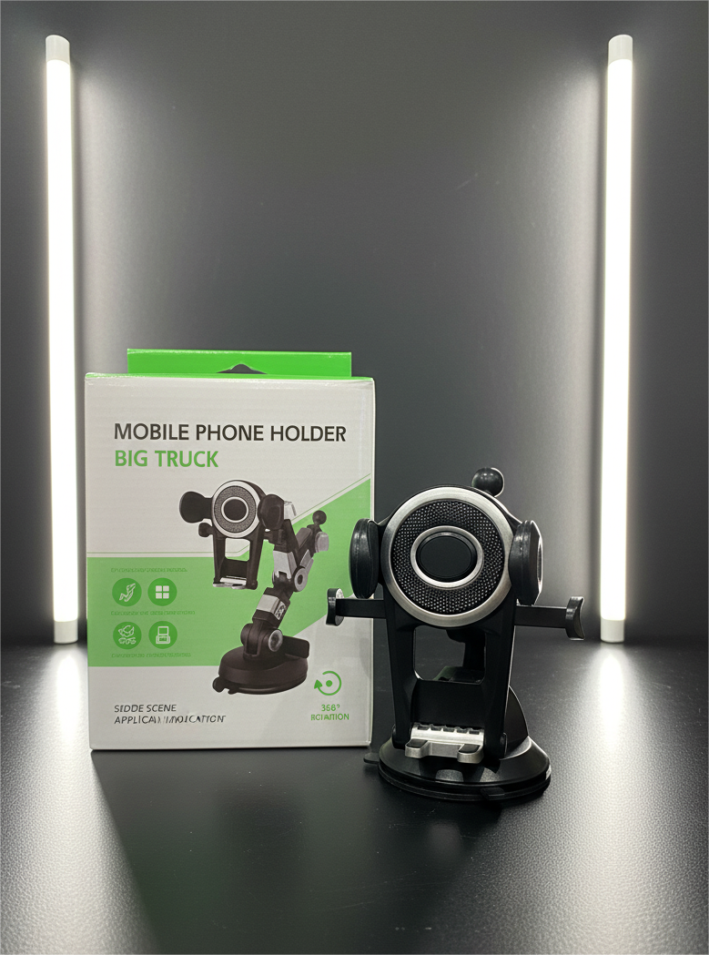 Heavy-Duty Big Truck Mobile Phone Holder with 360° Rotation